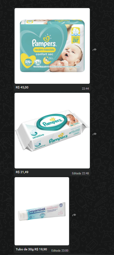 Fraldas Pampers RN+